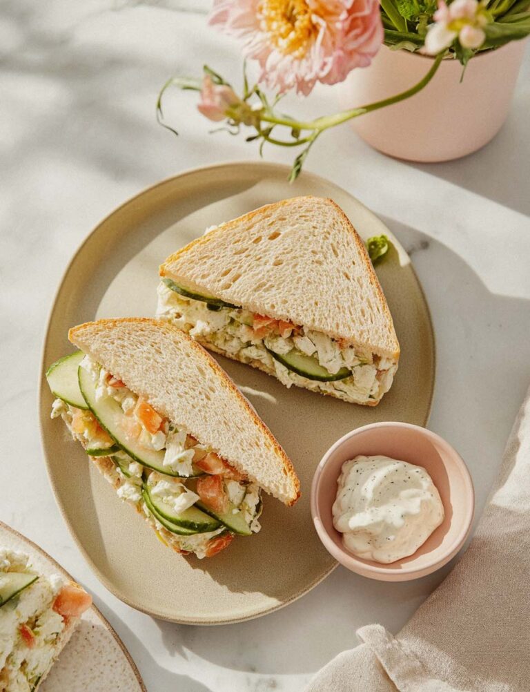 Cucumber Sandwiches with Herb Cream Cheese