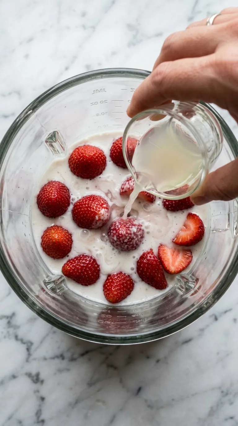 How to Make Coconut Strawberry Refresher